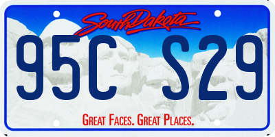 SD license plate 95CS29