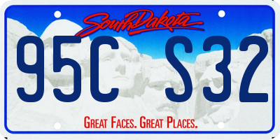SD license plate 95CS32