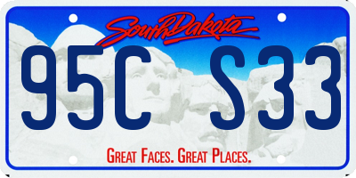 SD license plate 95CS33