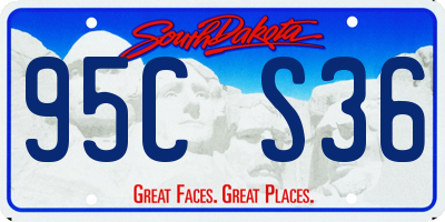 SD license plate 95CS36