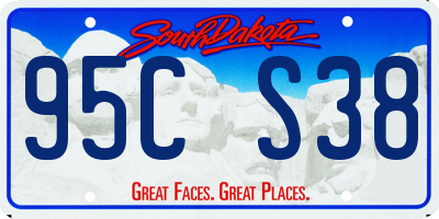 SD license plate 95CS38