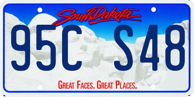 SD license plate 95CS48