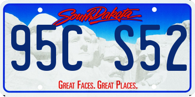 SD license plate 95CS52