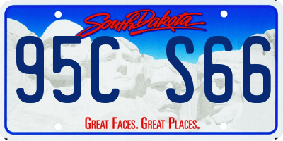 SD license plate 95CS66