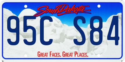 SD license plate 95CS84
