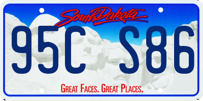 SD license plate 95CS86