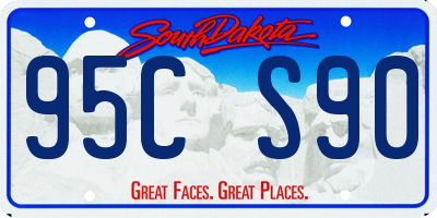 SD license plate 95CS90