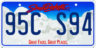 SD license plate 95CS94