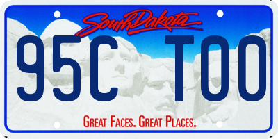 SD license plate 95CT00