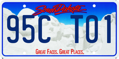 SD license plate 95CT01
