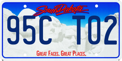 SD license plate 95CT02