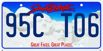 SD license plate 95CT06