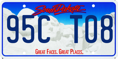 SD license plate 95CT08