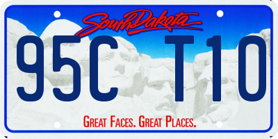 SD license plate 95CT10