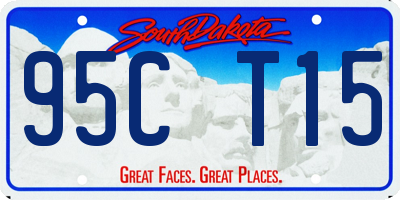 SD license plate 95CT15