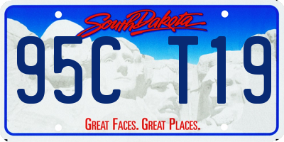 SD license plate 95CT19