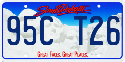 SD license plate 95CT26