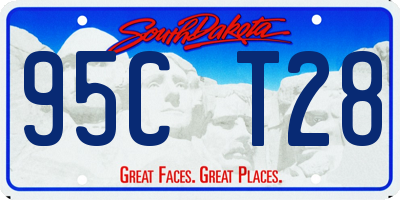 SD license plate 95CT28