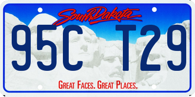 SD license plate 95CT29