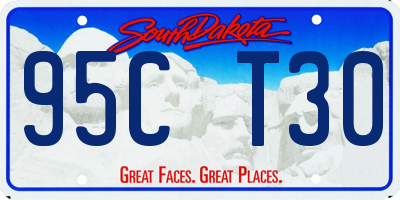 SD license plate 95CT30