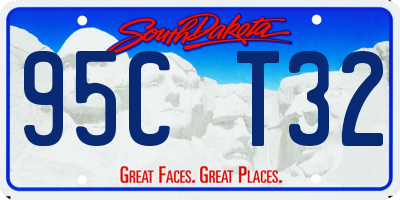 SD license plate 95CT32