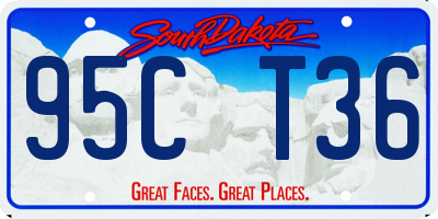 SD license plate 95CT36