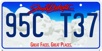SD license plate 95CT37