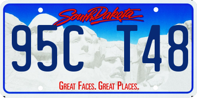 SD license plate 95CT48