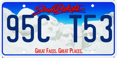 SD license plate 95CT53