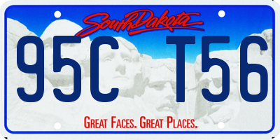SD license plate 95CT56