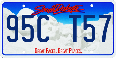 SD license plate 95CT57
