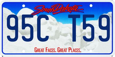 SD license plate 95CT59