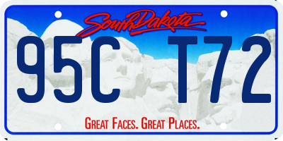 SD license plate 95CT72