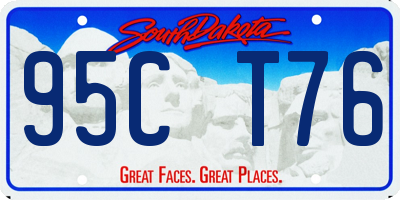 SD license plate 95CT76