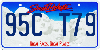 SD license plate 95CT79