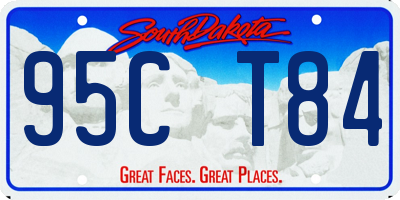 SD license plate 95CT84