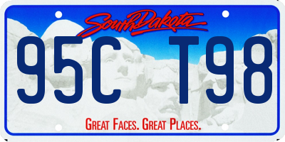 SD license plate 95CT98