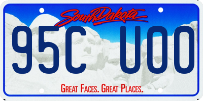 SD license plate 95CU00