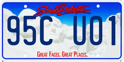 SD license plate 95CU01