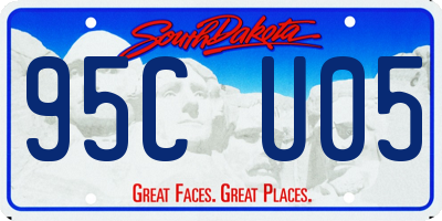 SD license plate 95CU05