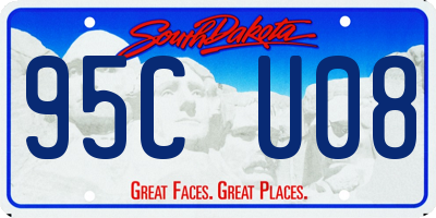 SD license plate 95CU08