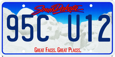 SD license plate 95CU12