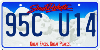 SD license plate 95CU14