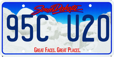 SD license plate 95CU20