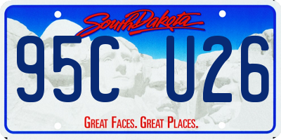 SD license plate 95CU26