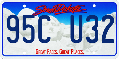 SD license plate 95CU32