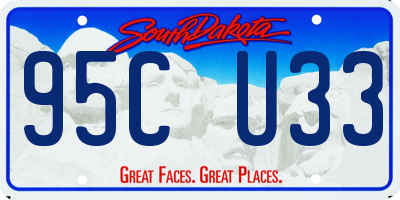 SD license plate 95CU33