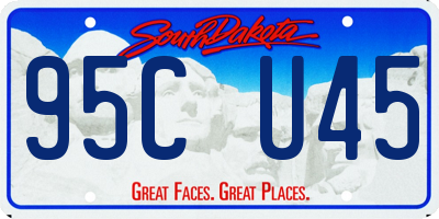 SD license plate 95CU45