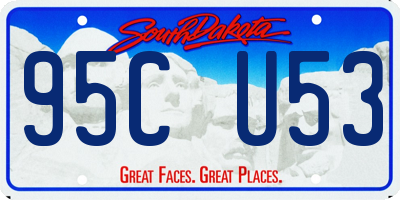 SD license plate 95CU53
