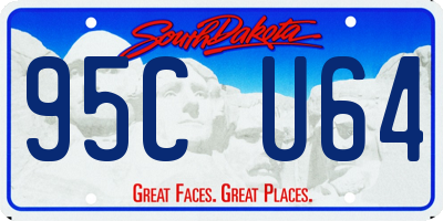 SD license plate 95CU64